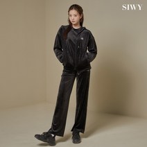 [SIWY] 올데이즈 벨로아 셋업 3종세트 블랙 여성트레이닝복 여자트레이닝복