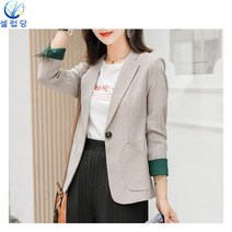 셀럽당 슬림 정장 코트 여 패션 캐주얼 서양식 키 작은 정장