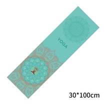 필라테스매트 홈트매트 요가매트 냉각 스포츠 프린트 타월 30*100cm 요가 매트 커버 미끄럼 방지 체육관, 07 G