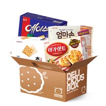 [냠냠상회] 사무실 과자 대용량 개별 소포장 과자 롯데 마가렛트 352g + 롯데 엄마손파이 254g + 크라운 참크래커 280g+ 해태 에이스 364g 각1개 총4개, 대용량4종1세트