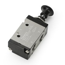 1PC 금속 3R 4R 수동 당김 푸시 솔레노이드 밸브 2 위치 3/5 방향 공압 부품 기계, 03 3R310-08