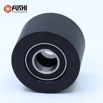 컨베이어롤러 콘베어 롤러 베어링 샤프트 풀리 개 베어링 폴리우레탄 가이딩 휠 벨트용, 10개