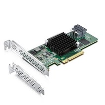 12G 내부 PCI-E SAS/SATA HBA 컨트롤러 카드 Broadcom의 SAS 3008 9300-8I와 호환, SAS 9300-8I(support Raid)
