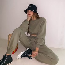 동대문 2022 가을 겨울 기모 날씬해 보이다 헐렁하다 패션 캐주얼 모자 없는 라운드