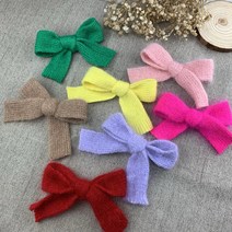 30mm / 7칼라 앙고라 니트 테이프 겨울레이스 헤어핀 리본 DIY, 1마, 그린
