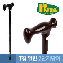 alltems▤ 노바2060 T형 2단 접이식 노인지팡이 ▥-0＃ea, CP올템즈 블랙