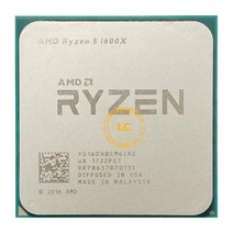 CPU 데스크탑 AMD Ryzen 5 1600X R5 1600X 3.6 GHz 6 코어 12 스레드 CPU 프로세서 95W L3 = 16M YD160XBCM6IAE 소켓 AM4
