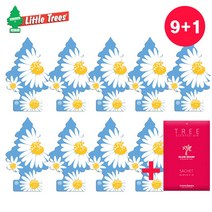 에스진 리틀트리 TREE 차량용 방향제 고급 종이 방향제 데이지 9+1 꽃향 명품 새차 선물 걸이형 방향제