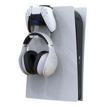 [국내배송] PS5 플스5 듀얼센스 싱글 충전거치대 및 헤드폰 거치대 플레이스테이션5 벽걸이, 올블랙