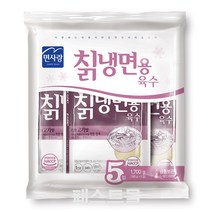 면사랑 칡냉면용 육수 냉동, 5개, 340g
