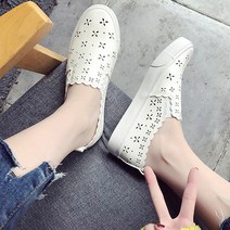 묘먀미 플라워 펀칭 여성 스니커즈 운동화