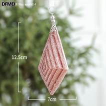 크리스마스 장식 인테리어 트리 장식 천사걸이 액세서리 쇼핑몰 소품 액세서리 액세서리, 핑크다이아몬드펜던트/조각/19G