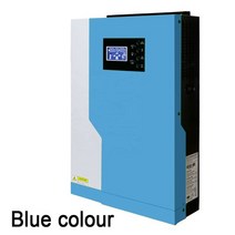 5.5kw 48vdc 220vac 태양광 하이브리드 인버터 순수 사인파 100a mppt 태양열 충전 컨트롤러(wifi 포함) 배터리 없이 작동 가능, 5500w 블루, mppt 48vdc100a, 220v230v240vac