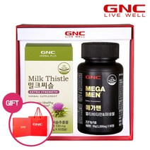 30153 GNC 남성건강 플러스 세트(메가맨+밀크씨슬), 단품