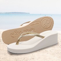 마법의 5cm 여름 통굽 쪼리 플립플랍 키높이 슬리퍼