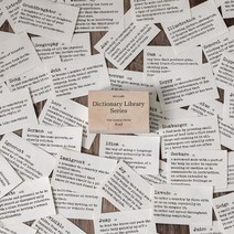 메모판 화이트보드 메모보드 자석판 Journamm 100pcs 사전 라이브러리 시리즈, D