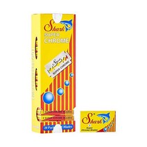 Shark 슈퍼 크롬 더블 엣지 면도날 블레이드 100개