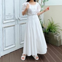 기타 바보사랑[옷자락]여자 스몰웨딩 핀턱 플레어 퍼프 롱원피스[무료배송]