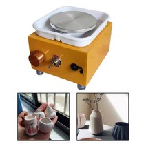 도자기 물레 턴테이블 손물레 전기 회전판 만들기 그릇 클레이 세라믹 기계 diy 점토 도구 세라믹 작업 휠 세라믹 휴대용 기계, 나는 플러그
