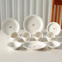 [정식수입원] 시라쿠스 뉴욕 4인 그릇세트 14p ① 원형접시 오발볼