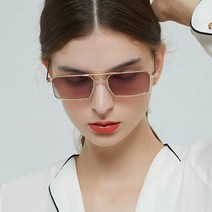 복고풍 레트로 패션 소품 사각 선글라스 (골드스카이)