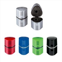 아주문구 파버카스텔 트리오 연필깍이 5가지 색상 연필깎이, 빨강색, 1개