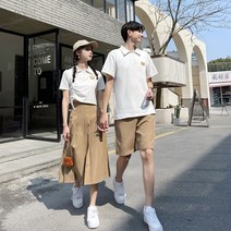 커플 시밀러룩 빅사이즈 웨딩 트윈룩 여행룩 촬영 여름 허니문룩 세트 커플룩 휴가 신혼