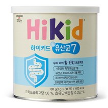 후디스 하이키드 유산균7 어린이유산균 분유 어린이영양제 유아영양제 1g 80포 1세트, 6세트