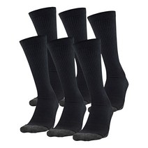 Under Armour 성인용 퍼포먼스 테크 크루 양말 L 여러 레드색의 멀티 6켤레 1팩 3799868867