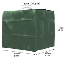 비 물 탱크 정원 야외 4 색 커버 1000 리터 IBC 컨테이너 호일 방수 안티-먼지 태양 보호, [04] green