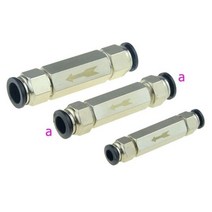 공압 체크 밸브 6mm 8mm 10mm 1/4 OD 호스 편도 공기 가스 황동 압축기 파이프 피팅 어댑터, [02] CV-Black, [02] a-1I4, 02 CV-Black_02 a-1I4