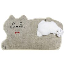 고양이 발매트 매트 거실 포인트 아이방 주방 싱크 예쁜 귀여운 70cm X 45cm 욕실, 발매트_베이지(70x45)