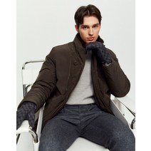 21FW [populet]브라운 탈착퍼 구스다운 하프코트 WATR1D202W2