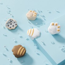 베이비룸 실리콘 야옹이 모서리보호대 가드 쿠션 4P세트 안전캡 아기코너보호대 베이비가드, 브라운_4P 2세트