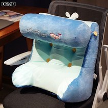DFMEI 침대 머리맡 소프트백 라지 쿠션 쿠션 침대 허리보호대 쿠션 삼각 독서 다다미 소파 쿠션 탈부착 세탁 가능, 푸른, 소형 [35*40cm] 탈부착 및 세탁 가능