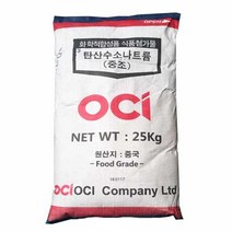 OCI 베이킹소다 25KG/식품첨가물/중조/구연산/과탄산소다, OCI 베이킹소다 25kg(식품첨가물)