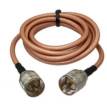 1pcs RG142 케이블 PL259 남성 플매트 카펫 러그 UHF PL259 남성 플매트 카펫 러그 커넥터 RF 동축 피그 테일 점퍼 어댑터 와이어 터미널 6inch 20M