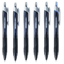 유니볼 제트스트림 볼펜 6개 SXN-150-38, 0.38mm 6개(흑5청1)