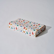 슬립스파 어린이굴곡베개 라텍스 베개 유아베개, 어린이굴곡베개+방수속커버+베이비디노