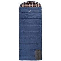 테톤 캠핑 침낭 이불 동계 겨울 보온 스포츠 셀시우스 XL 침낭, Taffeta (0f), Right Zip, Blue