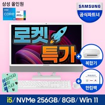삼성 일체형PC 올인원PC DM530ADA-L58A (11세대 인텔 i5-1135G4 60.5cm WIN11 8GB 256GB SSD), WIN 11 Home
