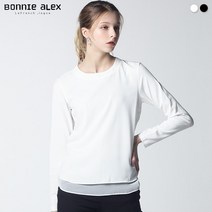 보니알렉스 보니알렉스(BONNIE ALEX) 라운드 쉬폰 콤비 탑 (택가격:79000원)