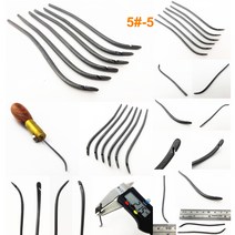 가죽공예 도구 재료 diy 전문 가죽 공예 구두 제조기 바느질 스티칭 후크 송곳 바늘 도구 세트 나이프, 한개옵션0