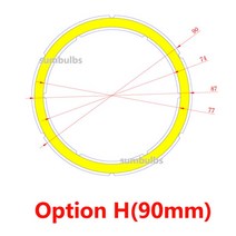 자동차전조등 2w-12w 천사 눈 led cob 광원 연간 모양 12v dc 20mm-120mm cob ring led 차가운 따뜻한 흰색 광원 diy 전구 호환, 120mm 12w