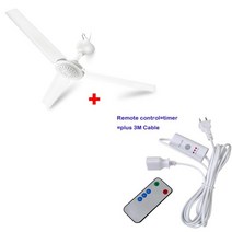 차박 용품 텐트 캠핑 장비 타프팬 실링팬 슈퍼 조용한 가정용 천장 팬 에너지 절약 팬, 리모컨이 있는 큰 팬