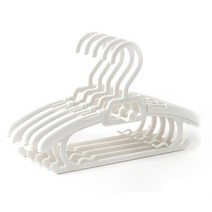 재니홈 유아용 길이조절 옷걸이, 20개, 화이트