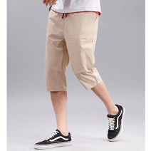 반바지 남자반바지 7부 면 봄 여름 트레이닝 밴딩 팬츠