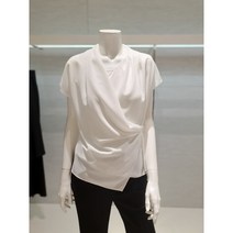 [린 LYNN (523)] 드레이프 랩 블라우스 LGBLND9700IV