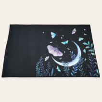 달 푸른 나비 타로 스프레드천 러그 매트, (소) 50cm × 80cm
