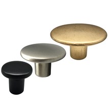 인라이프 삿갓2 1구 가구손잡이 후면고정 3컬러 심플 원형 손잡이 싱크대 서랍장, 니켈_특대